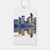 Liverpool Skyline Cadeaulabel (Achterkant)