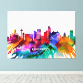 Liverpool Skyline Canvas Afdruk (Insitu (Houten vloer))