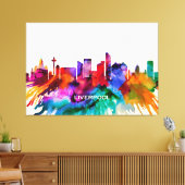 Liverpool Skyline Canvas Afdruk (Insitu (Woonkamer))