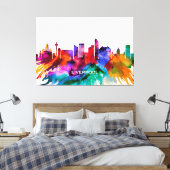 Liverpool Skyline Canvas Afdruk (Insitu (Slaapkamer))