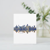 Liverpool Skyline Feestdagenkaart (Staand voorkant)