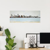 Liverpool Skyline Poster (Thuiskantoor)
