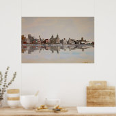 Liverpool Skyline Poster (Keuken)