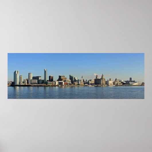Liverpool Skyline Poster (Voorkant)
