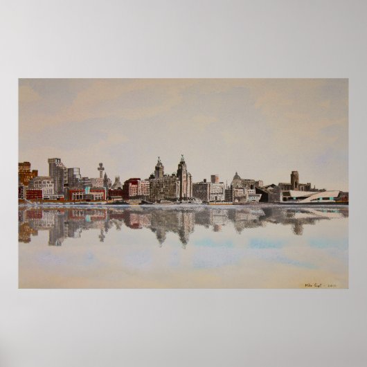 Liverpool Skyline Poster (Voorkant)