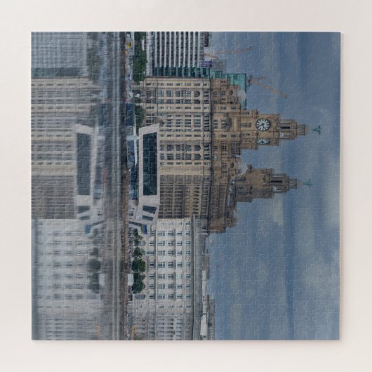 Liverpool Skyline Reflection Legpuzzel (Horizontaal)