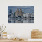 Liverpool Skyline Reflection Poster (Keuken)
