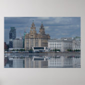 Liverpool Skyline Reflection Poster (Voorkant)