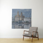 Liverpool Skyline Reflection Wandkleed (In situ)
