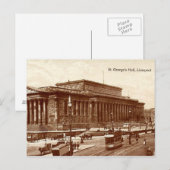Liverpool, St. George's Hall Briefkaart (Voorkant / Achterkant)