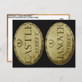 Liverpool Street Signs : Circa begin jaren 1800 Briefkaart (Voorkant / Achterkant)