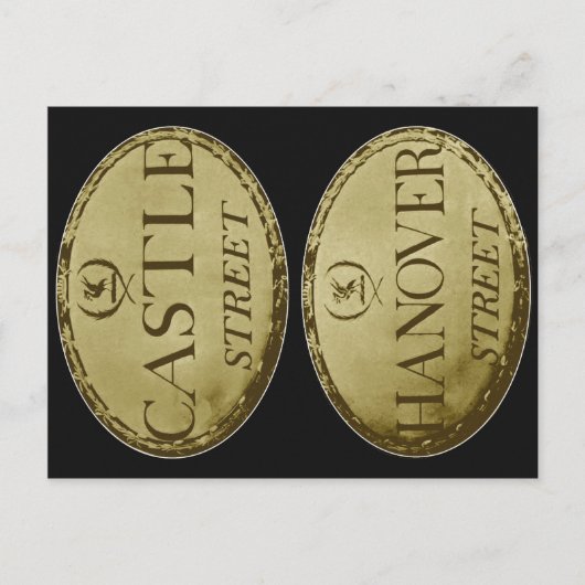 Liverpool Street Signs : Circa begin jaren 1800 Briefkaart (Voorkant)