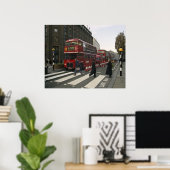 Liverpool Street Station Bus - Londen Poster (Thuiskantoor)