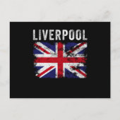 Liverpool UK Flag England Souvenir Briefkaart (Voorkant)