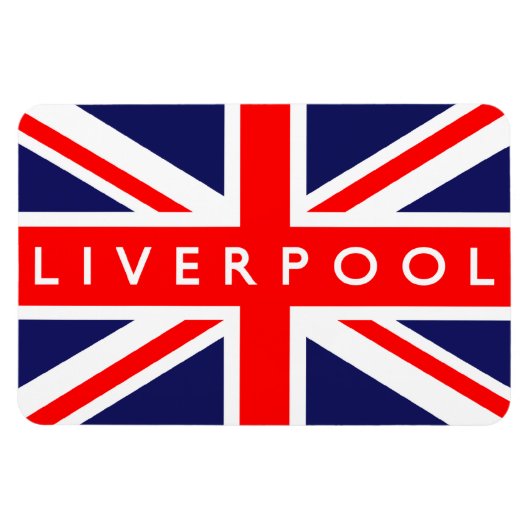 Liverpool UK Flag Magneet (Horizontaal)