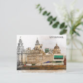 Liverpool United Kingdom City Uitzicht Briefkaart (Staand voorkant)