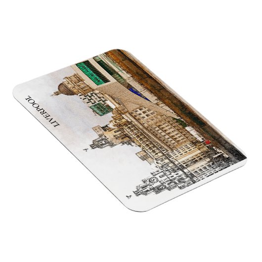 Liverpool United Kingdom City Uitzicht Magneet (Rechterzijde)