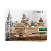 Liverpool United Kingdom City Uitzicht Magneet (Horizontaal)