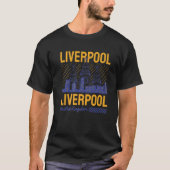 Liverpool Vakantie Vakantie Engeland Vlag T-shirt (Voorkant)