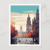 Liverpool Verenigd Koninkrijk Beroemde Reisplekken Briefkaart (Voorkant)