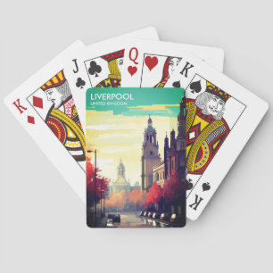 Liverpool Verenigd Koninkrijk Reizen Pokerkaarten