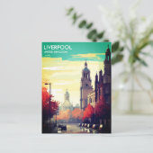 Liverpool Verenigd Koninkrijk Travel Briefkaart (Staand voorkant)
