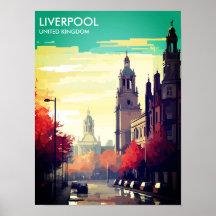 Liverpool Verenigd Koninkrijk Travel Briefkaart