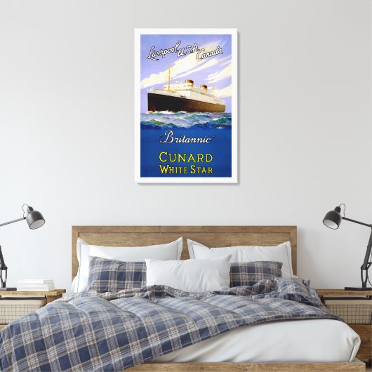 Liverpool, Verenigde Staten en Canada ~ by Britann Canvas Afdruk (Insitu (Slaapkamer))