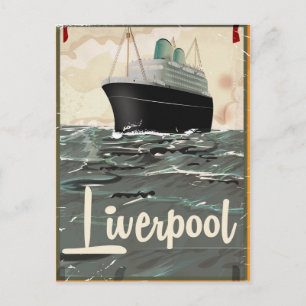 Liverpool vintage reisposter briefkaart