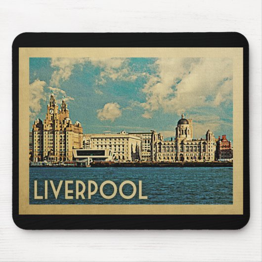 Liverpool Vintage Travel Muismat (Voorkant)
