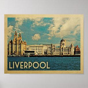 Liverpool Vintage Travel Poster
