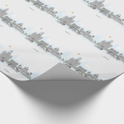 Liverpool Waterfront Cadeaupapier (Hoek)