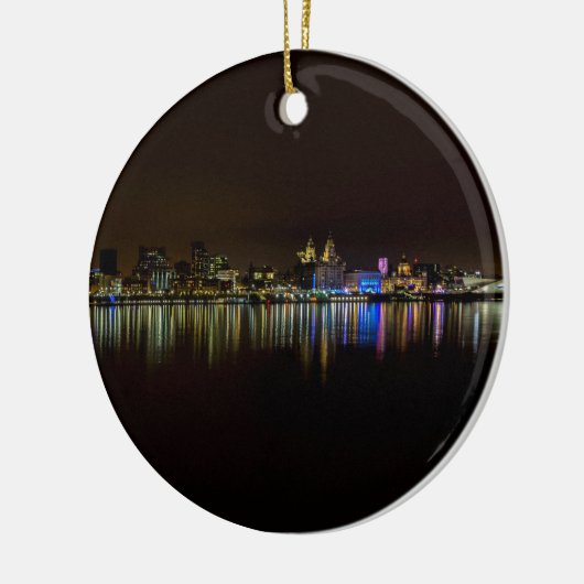 Liverpool Waterfront Keramisch Ornament (Links)