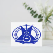 liverpoolblauw briefkaart (Staand voorkant)