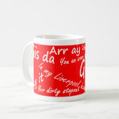 Liverpudlian/Wacker mok, rood Koffiemok (Voorkant links)