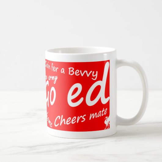 Liverpudlian/Wacker mok, rood Koffiemok (Rechts)