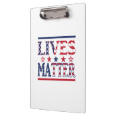 Lives Matter - Amerikaanse vlag Klembord (Links)