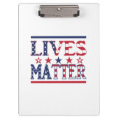 Lives Matter - Amerikaanse vlag Klembord (Voorkant)