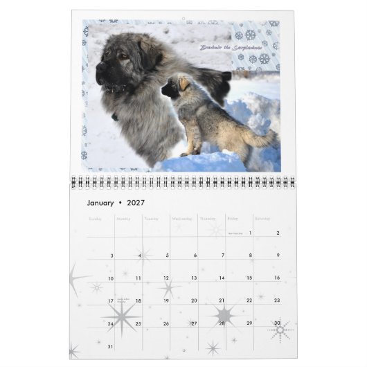 Livestock Guardian Dogs 2015 standaardformaat Kalender (Jan 2027)
