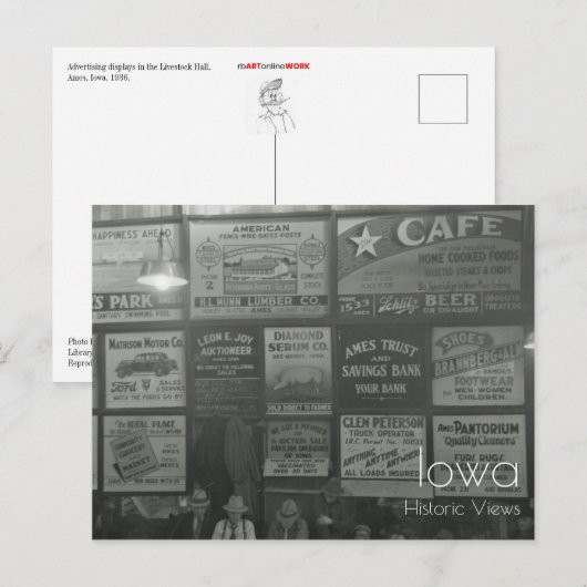 Livestock Sale Hall Briefkaart (Voorkant / Achterkant)