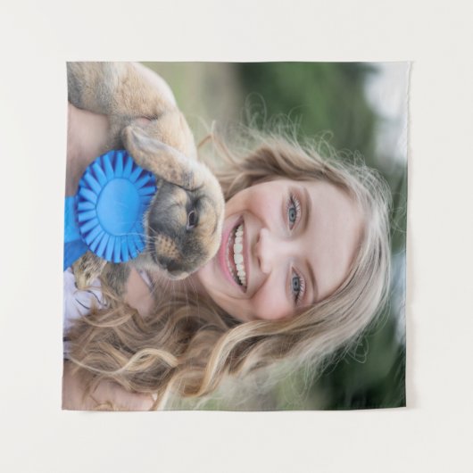 Livestock Show Rabbit Photo Customize Wandkleed (Voorkant (horizontaal))