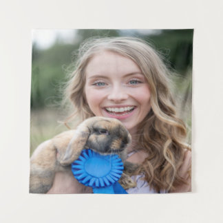 Livestock Show Rabbit Photo Customize Wandkleed