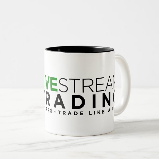 LiveStream-Mok voor handel Tweekleurige Koffiemok (Voorkant rechts)