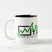 LiveStream-Mok voor handel Tweekleurige Koffiemok (Links)