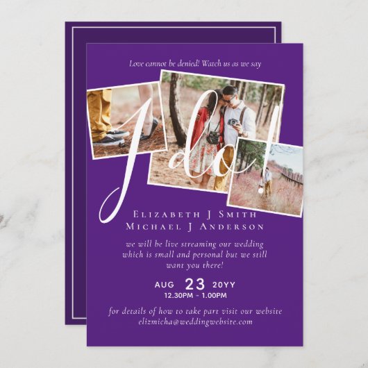 Livestreaming Bekijk ons dat ik het doe! FOTO Wedd (Voorkant / Achterkant)