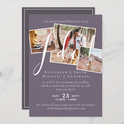 Livestreaming Bekijk ons dat ik het doe! FOTO Wedd (Voorkant / Achterkant)