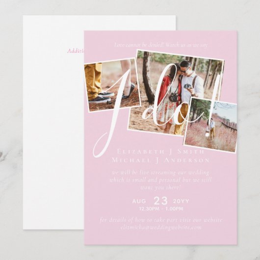 Livestreaming Bekijk ons dat ik het doe! FOTO Wedd (Voorkant / Achterkant)