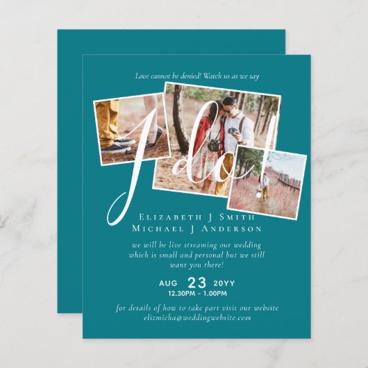 Livestreaming Bekijk ons dat ik het doe! FOTO Wedd (Voorkant / Achterkant)