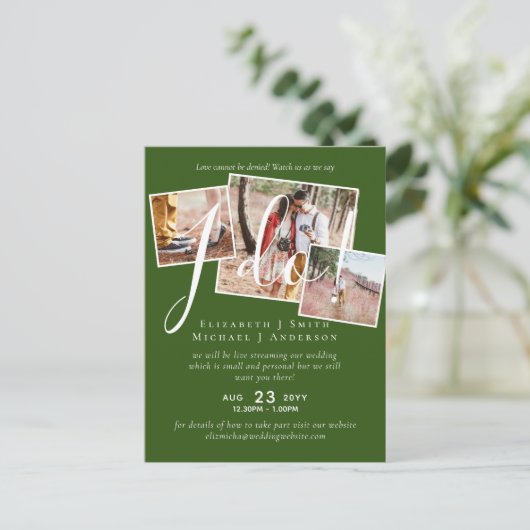 Livestreaming Bekijk ons dat ik het doe! FOTO Wedd Briefkaart (Staand voorkant)