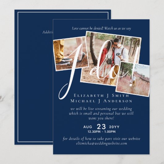 Livestreaming Kijk hoe we zeggen: I Do! FOTOHuweli (Voorkant / Achterkant)